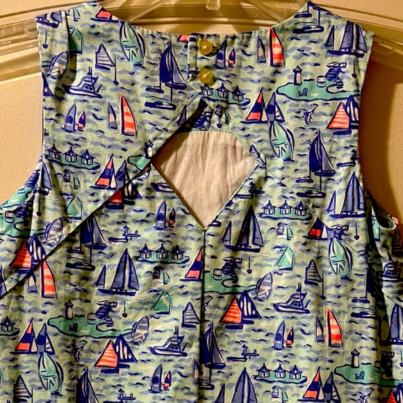 Vineyard Vines sailboat keyhole dress matching size 6 - Picture 2 of 2